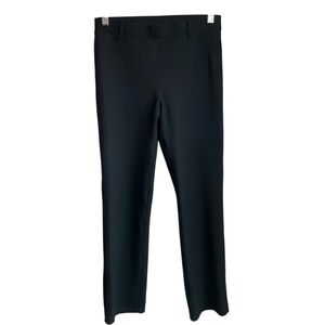 Quince Womens Small Petite Black Ponte Skinny Pull On Pants Stretch Minimalist